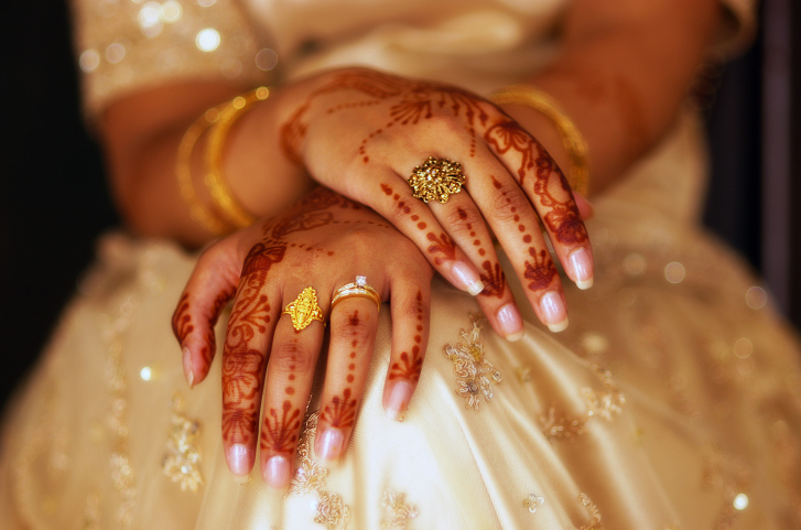 Indian Bride During Wedding Ceremony